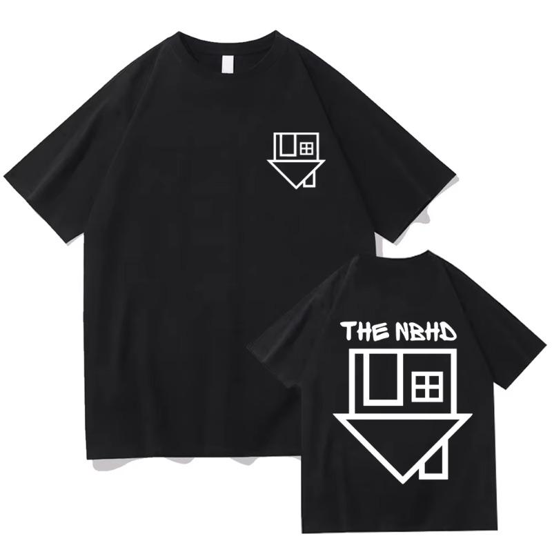 Футболка The Neighbourhood NBHD Модная Мужская/Женская Харадзюку С Графикой Унисекс Высокое Качество Эстетичная Винтажная Хлопковая Футболка... S разноцветный