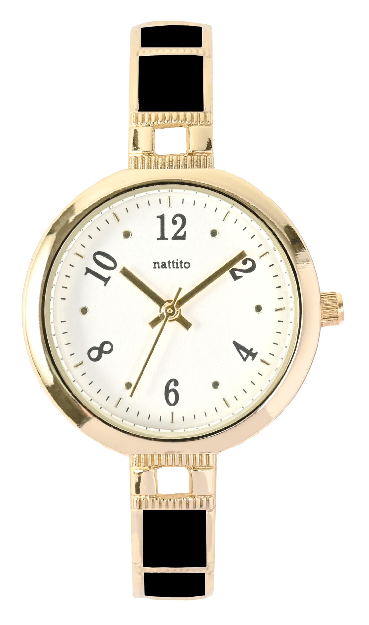 

[Fieldwork] Women s Watch Analog Metal Belt Bangle Type Epocolor Katery Black YM123-4