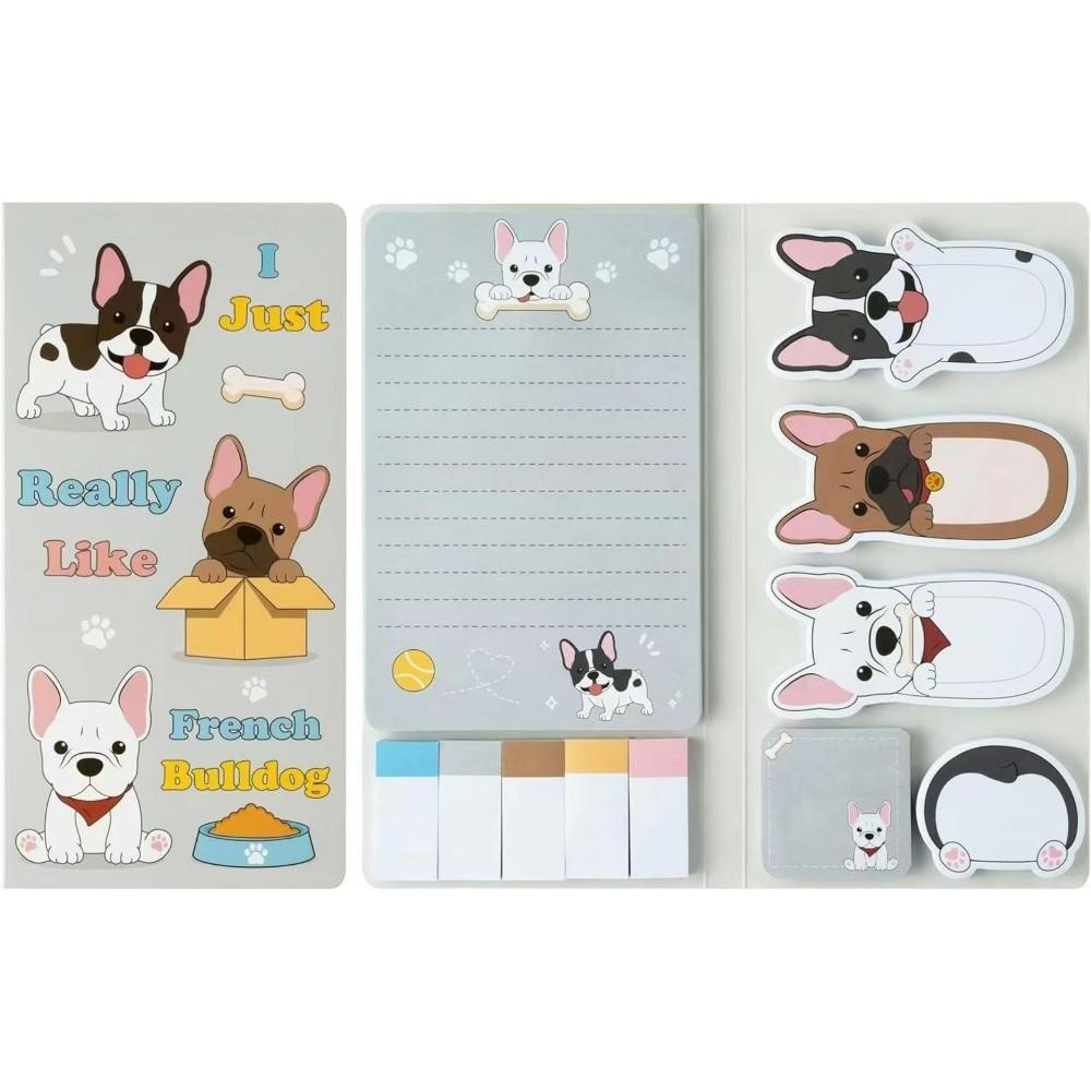 Colorful Pocket Notepad Dog Cat Self-Adhesive Notes Sticky Notes Set  School Supplies