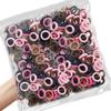 100/200 STÜCKE Damen Mädchen Bunte Nylon Elastische Haargummis Pferdeschwanz Halt Kleine Haargummis Gummibänder Scrunchie Haaraccessoires