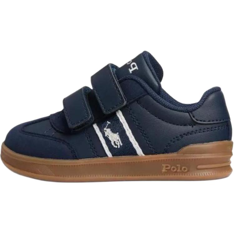 

Polo Ralph Lauren Heritage Court III Ez Кроссовки для малышей с круглым носком, на липучке, низкие 26.5