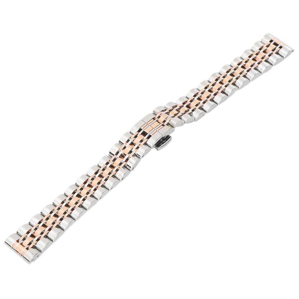 Adjustable Stainless Steel Watch Strap Replacement Watch Band Accessory for Watchmaker16mm 0.63in