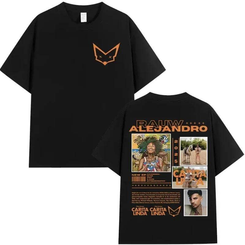 Singer Rauw Alejandro Cosa Nuestra Tshirt Unisexs Wounisex Vintage Fashion Short Sleeve Tshirt Casual Oversized Tshirts
