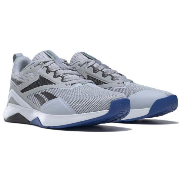 Reebok Nanoflex Low-Top Training Shoes, Men's Grey Black HP6106