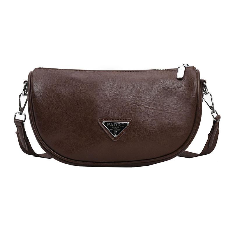 Трендовая маленькая сумка кроссбоди 2023 Новая женская сумка Модная сумка-горячий горшок кофейный