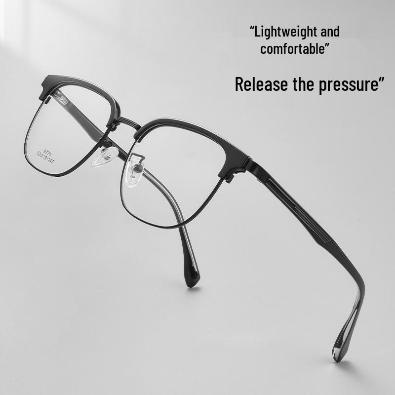 

Danyang Men s Versatile Lightweight Myopia Eyeglass Frames - Trendy Browline Style 9770FS