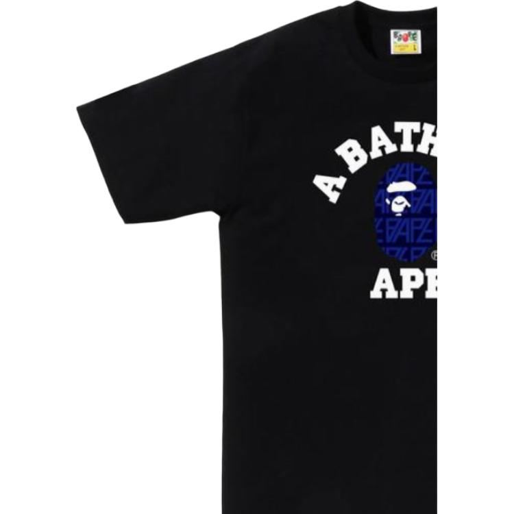 A Bathing Ape Bavlněné tričko s potiskem loga 0ZXTEM110024K