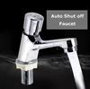 Chrome Self-Closing Push Basin Tap Water Saving Brass Faucet for Hotels for Project Use
