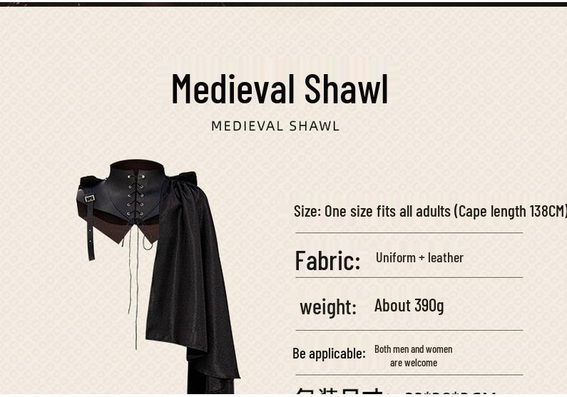 2025 Medieval Hooded Wizard Cloak Costume for Cosplay & Parties