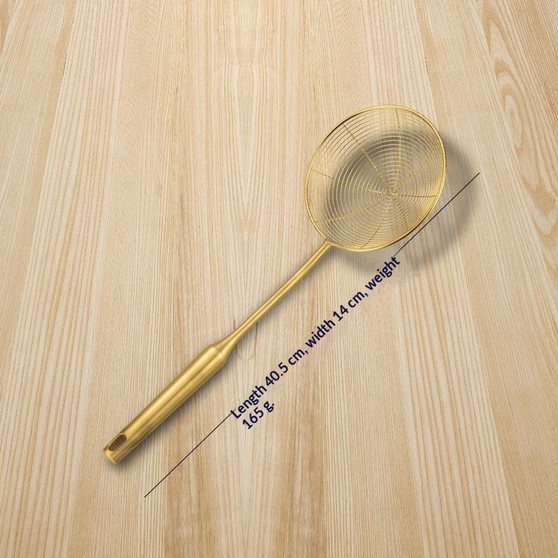 Stainless Steel Skimmer Solid Spider Strainer Ladle Stainless Steel Kitchen Utensil Tool Fry Strainer Utensil