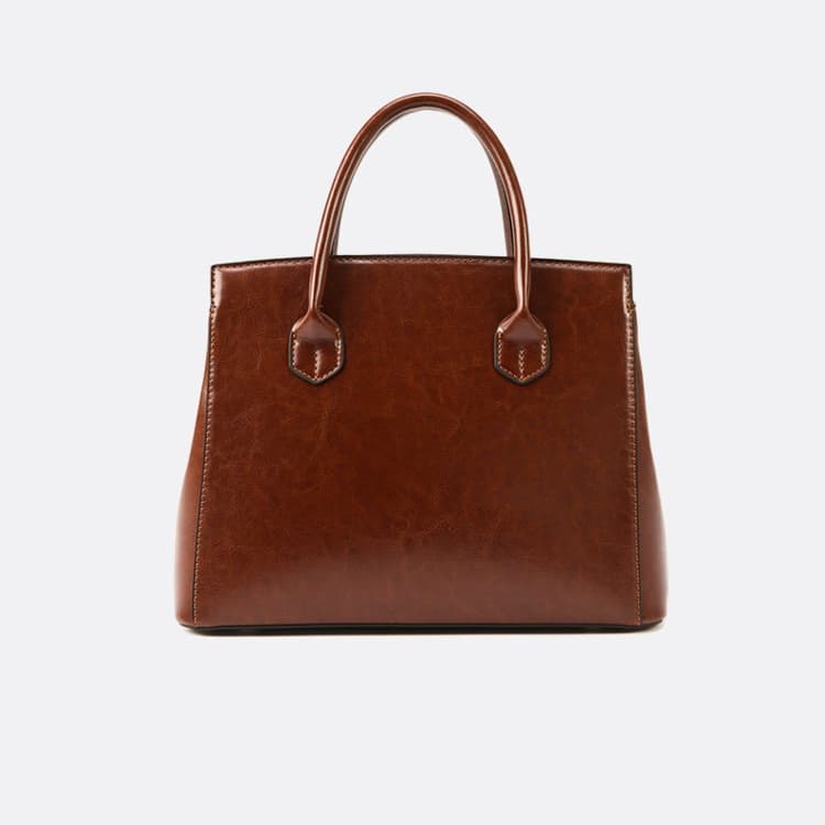 Vintage-Tragetasche mit Schloss, Damen-Schultertasche