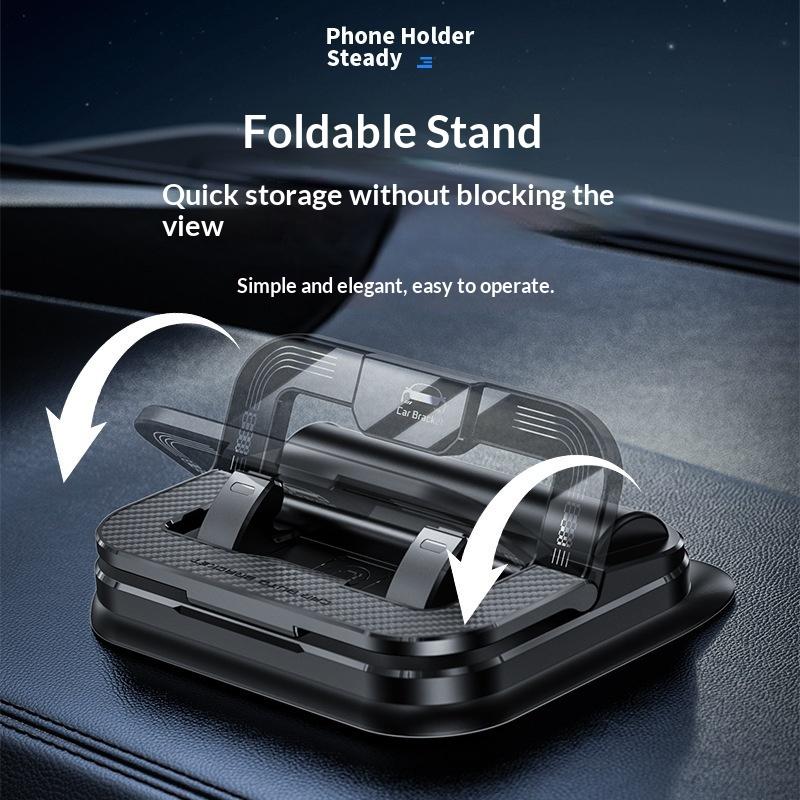 1Pcs Easy Install Vehicle Mobile Phone Holder 360° Rotatable Universal Car Phone Holder With Number Plate Dashboard Mount