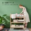[Nattou] Baby Changing Table with Storage Shelf & Casters - 84x64x95cm