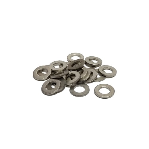 TITAN MANIA Titanium Washers, Ultra-Lightweight and Durable Flat Washers, M5, M6, M8, M10 (20 x M5 Washers)