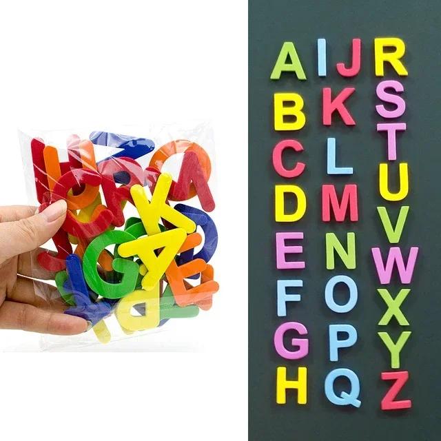 Magnetic Alphabet Letters EVA Foam Refrigerator Stickers Toddlers Kids Learning Spelling Counting Educational Toys Gift