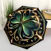 1pc Shamrock Ornament Automatic Umbrella - Automatic Opening And Closing, Sturdy Iron Frame, Portable Folding Design yy251018194