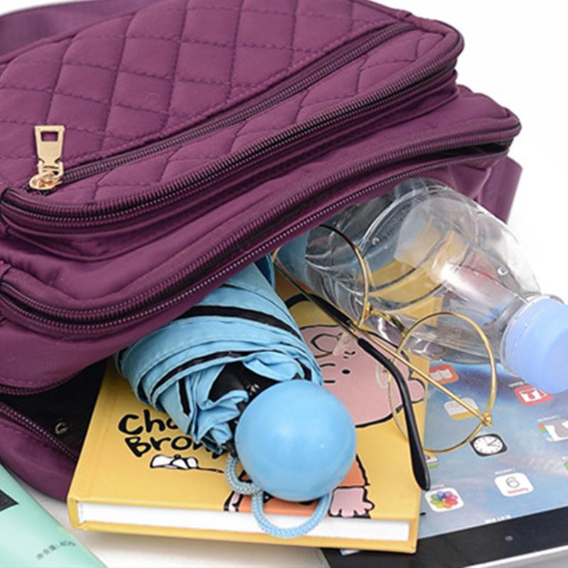 Women's Bag Korean Fashion New Embroidery Thread Large Capacity Shoulder Bag For Middle And Old Age Classic Crossbody Bag Simple KTY