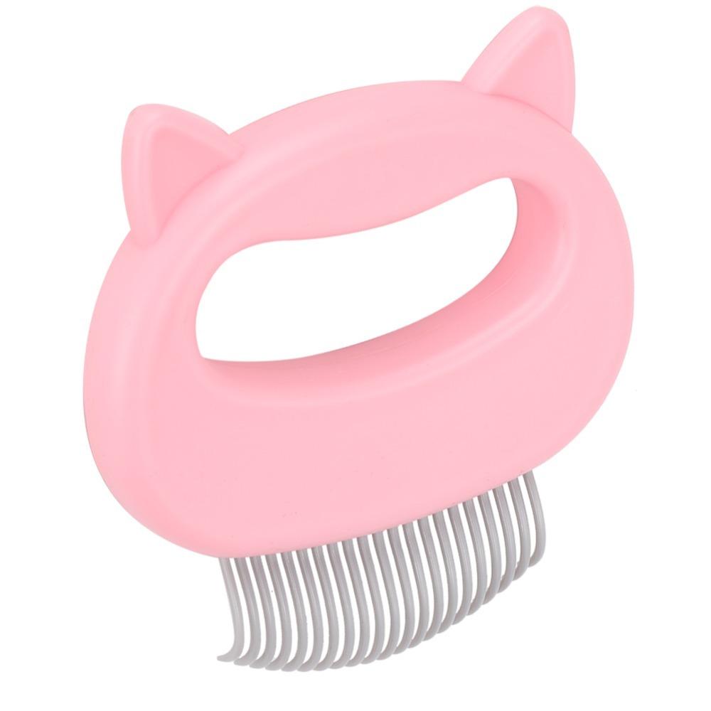 Massaging Deshedding Brush Tool Floating Fur Removal Grooming Comb Brush for Cats Dogs