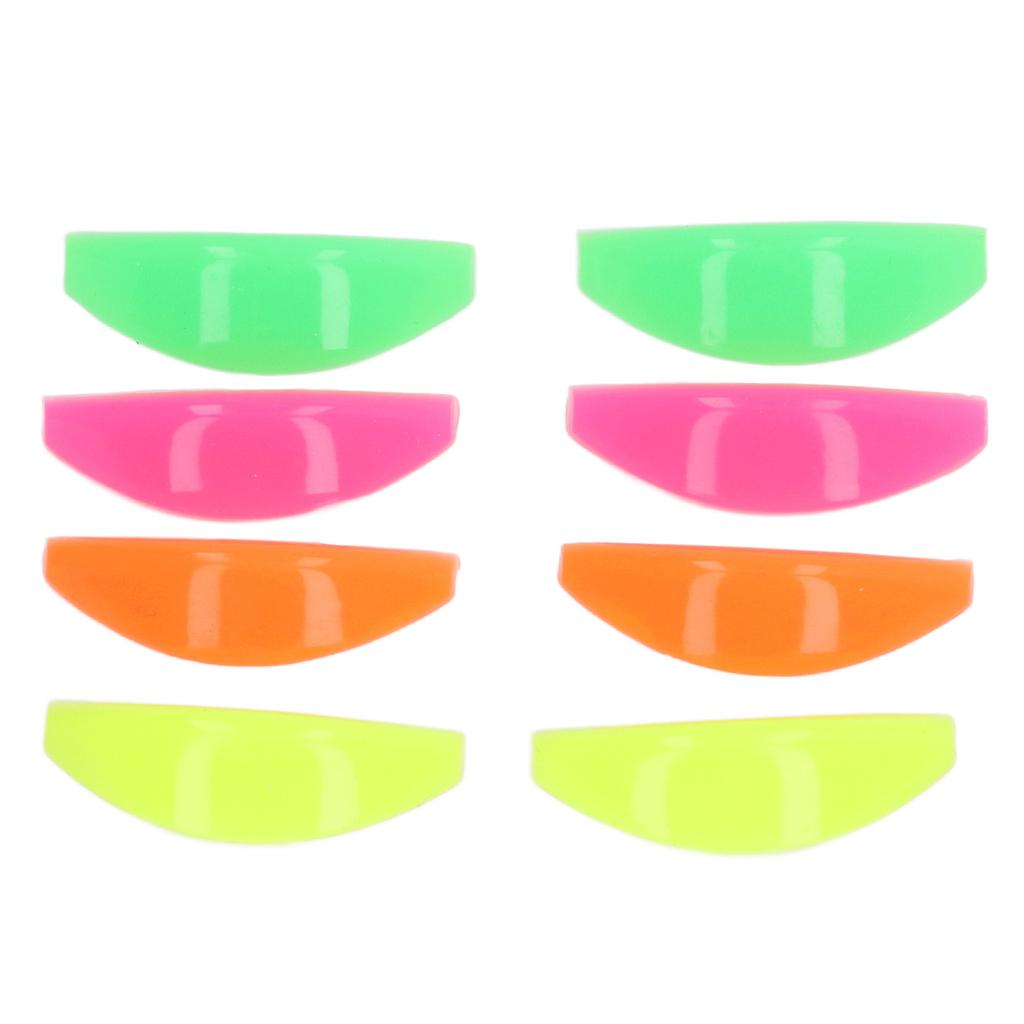 4 Pairs Eyelash Lift Shield Mixed Color Reusable Soft Eyelash Perming Curler for Beauty Salon