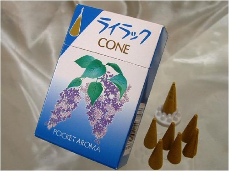 Kogen Daihatsu Poketan cone incense lilac #PK-7