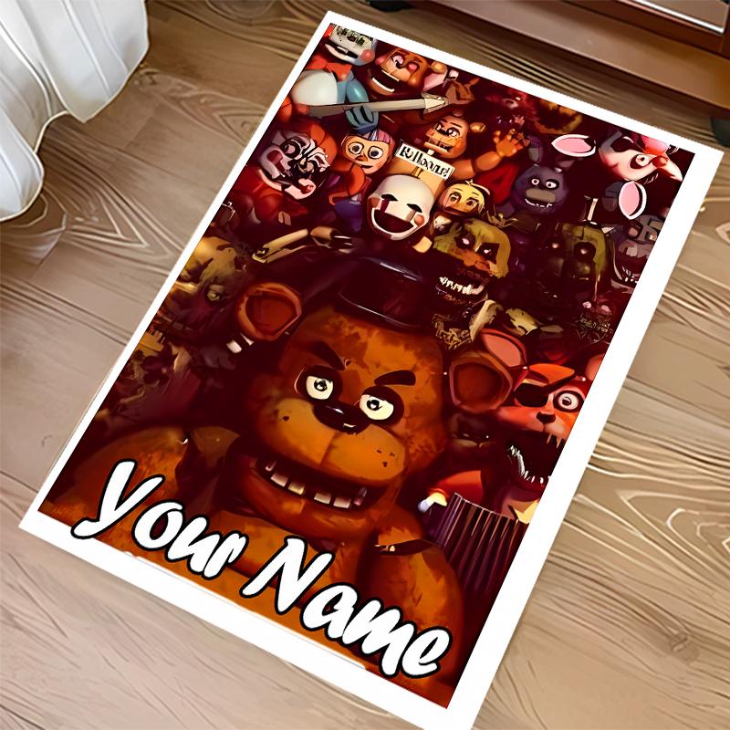 Custom personalization Five Nights at Freddy's Print Area Rug - Soft, Washable Non-Slip Indoor Mat,Living Room,Home&Office Decorative Rug