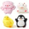 1 casuale - Confezione Animali Taba Giocattoli, Giocattoli Fufu Colorati Ultra-Morbidi, Pulcino Taba Giocattoli Squishy