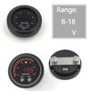 52mm Ultra-Thin Round Voltage Gauge Meter Red LED Digital Display Car Voltmeter