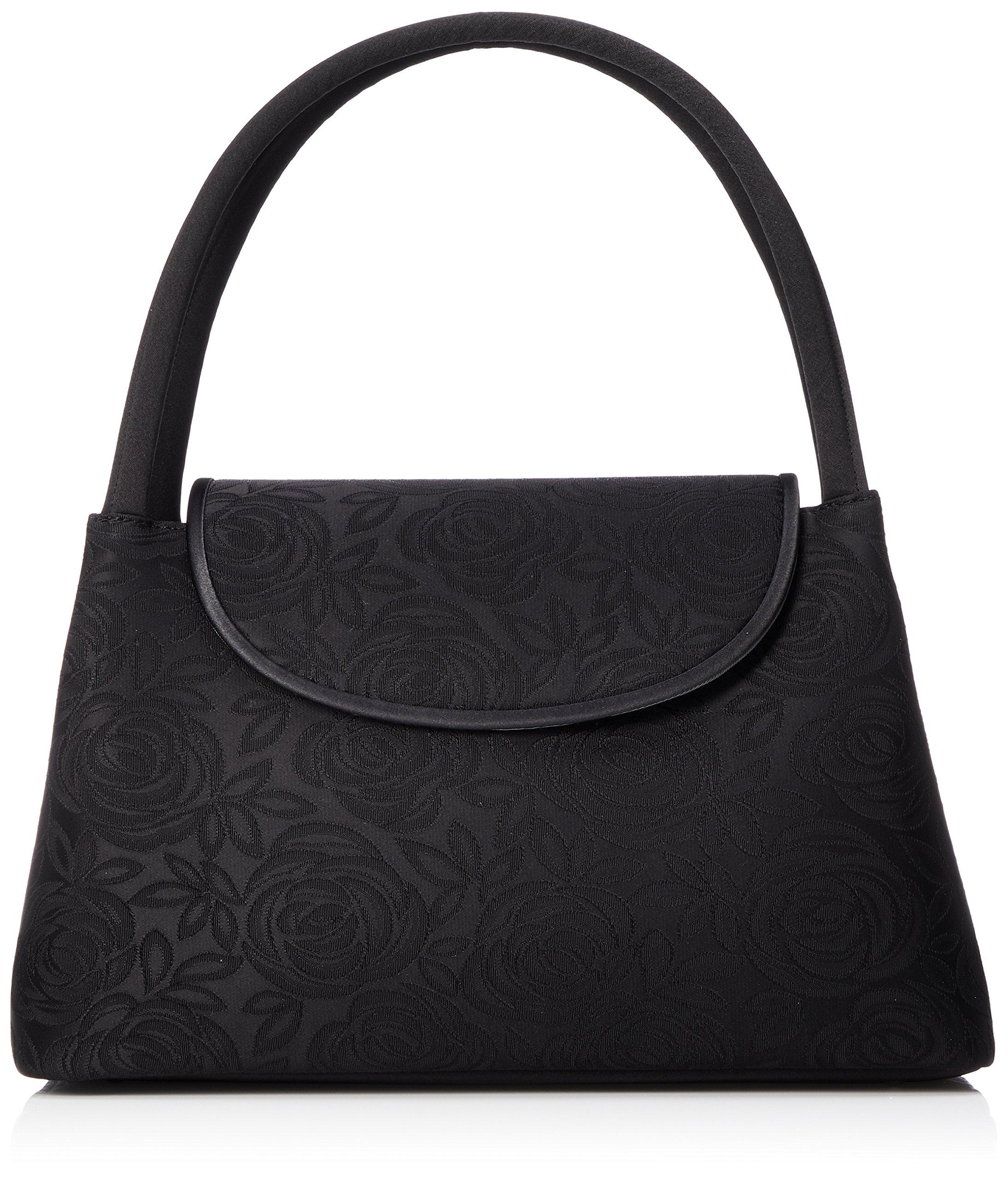 

Мягкая жаккардовая сумка со скрытым магнитом 9069 черная [Iwasa]