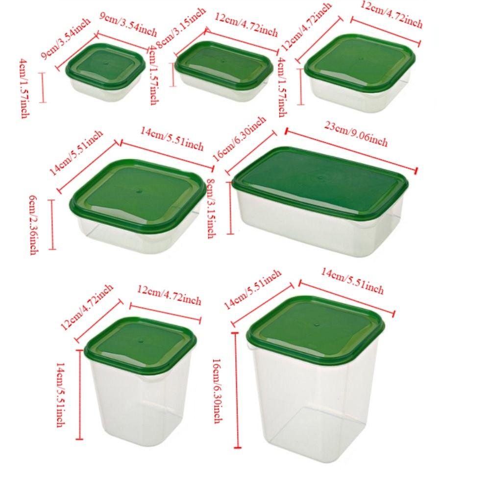 17Pcs/Set Plastic Fresh Keeping Box with Lid Airtight Container Meal Prep Container Dishwasher