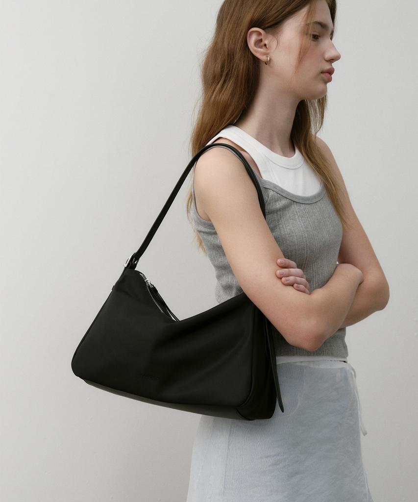 Ostkaka Double Bijou Shoulder Nylon Black