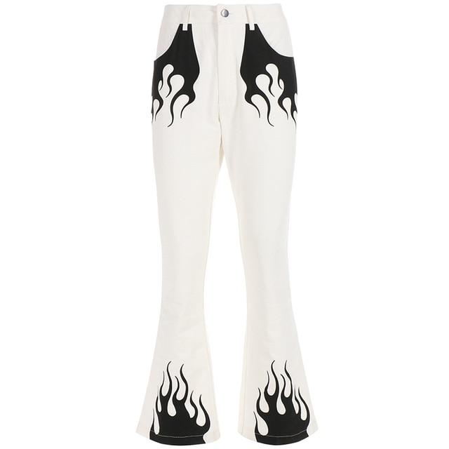 Buy White Casual Wide Leg Pants Women 