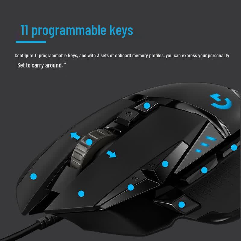 Logitech G502 HERO Kabelgebundene Gaming-Maus
