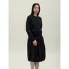 Anggae Wilted Knit Pullover Black