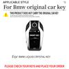 Carbon ABS Car Remote Key Case Cover Shell Fob for BMW X1 X3 X5 X6 X7 1 3 5 6 7 Series G20 G30 G11 F15 F16 G01 G02 F48 Keyless