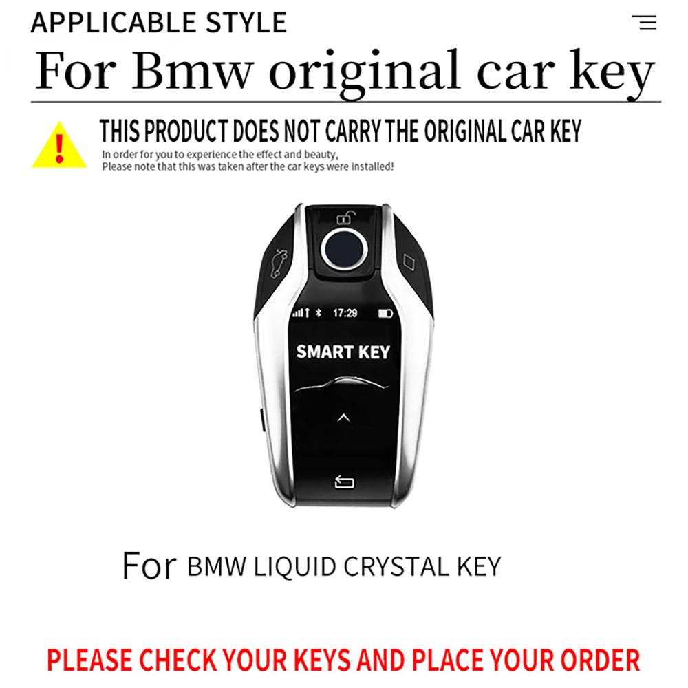Carbon ABS Car Remote Key Case Cover Shell Fob for BMW X1 X3 X5 X6 X7 1 3 5 6 7 Series G20 G30 G11 F15 F16 G01 G02 F48 Keyless