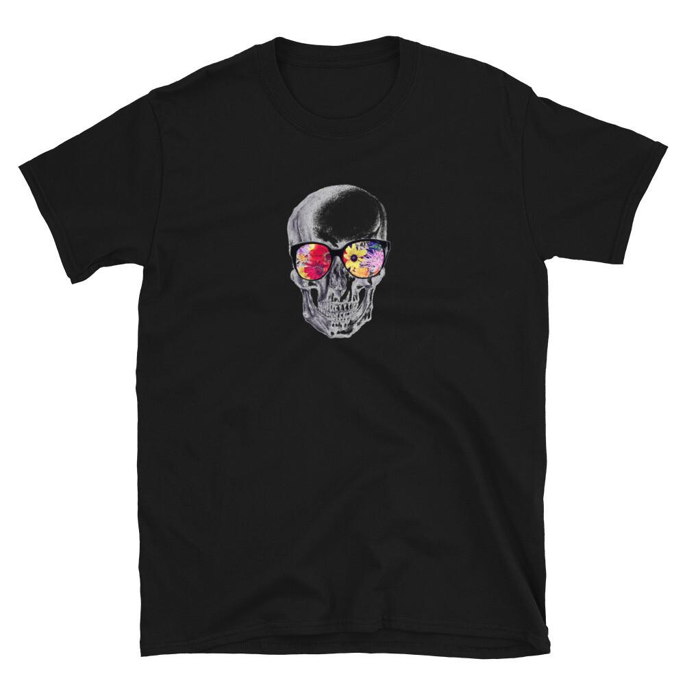 

Skull with Glasses Short-Sleeve Unisex T-Shirt 5XL різнокольоровий
