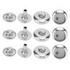 200set 8mm Size Snap Fasteners Kit Rounded Sewing Metal Snap Fasteners  Leather Craft DIY
