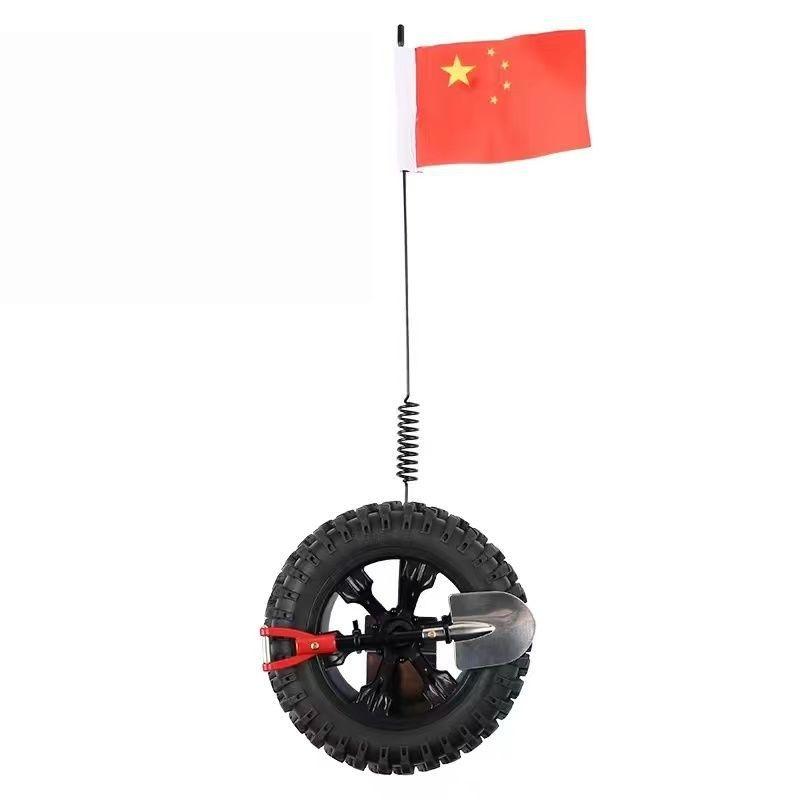 1 Set High Visibility Mini Tire Tire Rear Ornament Rubber Mini Spare Tire Kit Simple Installation For Long Distance Travel