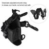 Portable Nylon Shoulder Strap Belt Case Holder Bag Pouch for Walkie Talkie Two Way Radio  Black