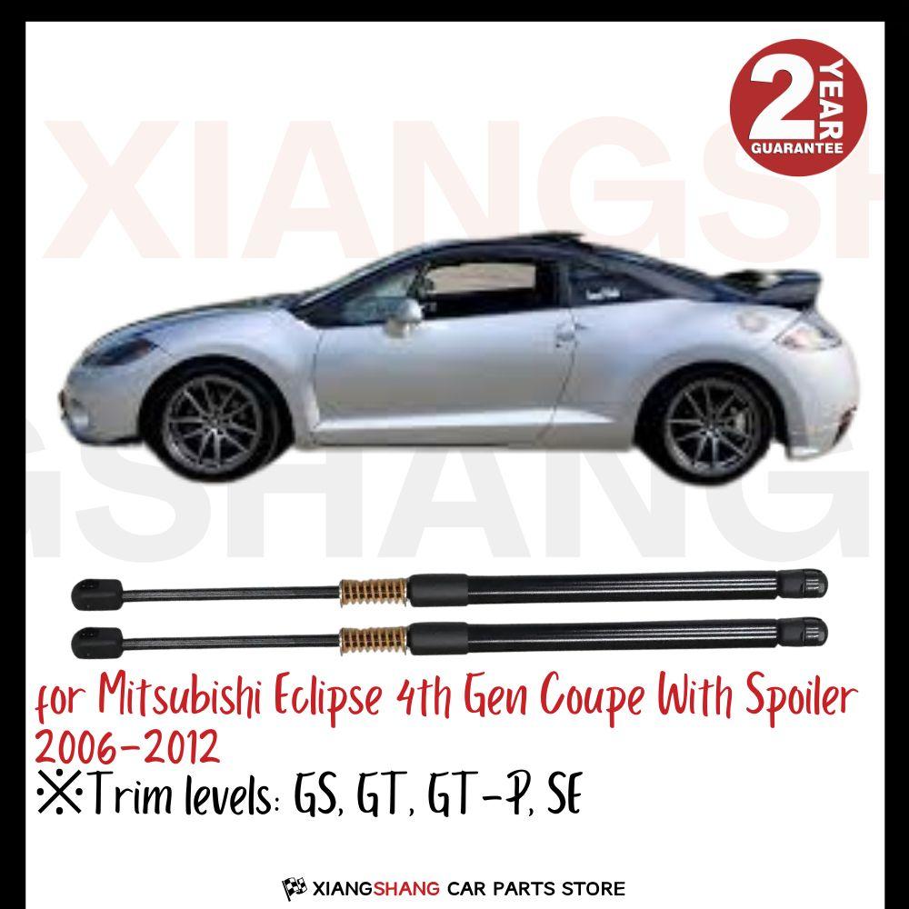 2pcs Rear Auto Open With Spring Damper for Mitsubishi Eclipse 4th Gen Coupe With Spoiler 2006-2012 Trunk Boot Gas Struts