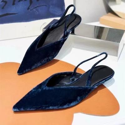 Szpiczaste Damskie Buty z Zamszu Seksowne Jesienne Buty na Obcasie Kobieta Trend Designerowe Sandały Szpilki Eleganckie Damskie Zapatos