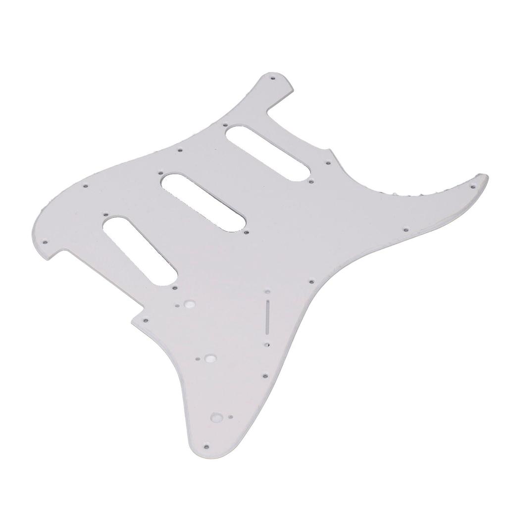 PVC Guitar Pickguard 11 Mounting Holes Scratch Resistance Plate SSS Guard Plate Replacement for Strat ST Style