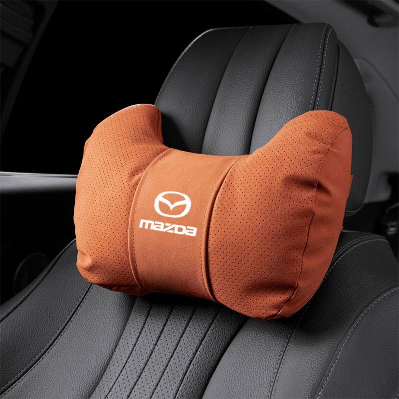 Car Seat Soft Headrest Suede Neck Pillow Waist Cushioning For Mazda 6 2 3 CX50 CX60 BT-50 CX5 CX30 MX-5 CX3 CX8 Atenza CX80 CX70