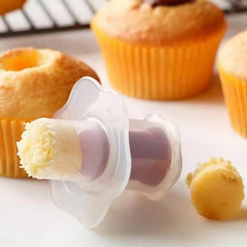 Creative Muffin Cake Hole Digger Diy Pastry Cupcake Cored Remove Device Plunger Cutter Baking Decorating Digging Holes Tools