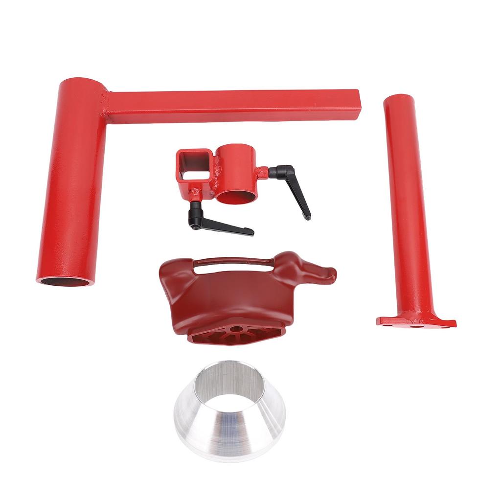 Verbessertes manuelles Reifenmontagegerät-Kit mit silberner Konusmodifikation Entenkopf-Adapterset Passend für die meisten Autos