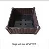 Outdoor Rattan Style 5-Link Plastic Raised Garden Bed