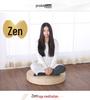 Round Woven Straw Zen Meditation Cushion Tatami Seat or Kneeling Tea Ceremony Cushion