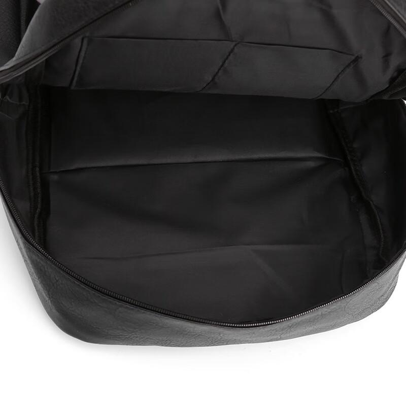 Li Shen Men's Soft Leather Laptop Travel Backpack