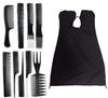 SIYAA Hair Cutting Cape Sheet With Hair Styling Comb Set For Salon Use Comb Set of 2, Pack Of 1