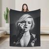 Warm Soft Blanket Picnic Margot Robbie Bedding Throws Funny Bedspread For Bedroom